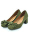 Solid Colored Bow-Knot Wedge Shoes