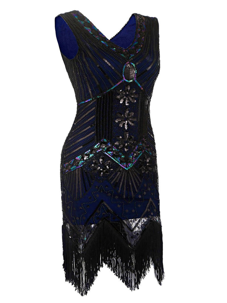 Plus Size 1920s Sequined Dress