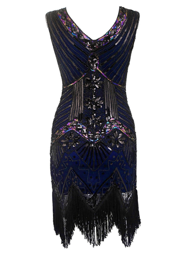 Plus Size 1920s Sequined Dress