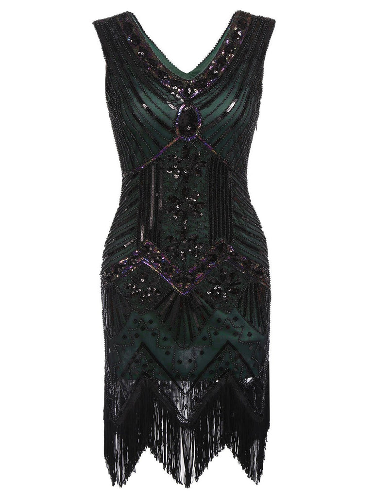 Plus Size 1920s Sequined Dress