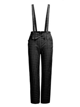 Hot Topic | Pants & Jumpsuits | Hot Topic Blue Green Plaid Suspender Pants  Size 2 | Poshmark