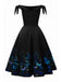 [US Warehouse] 1950s Off-Shoulder Butterfly Swing Dress