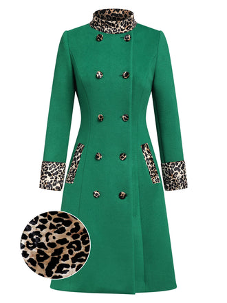 Teal Green Vintage Swing Coat