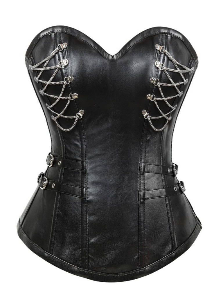 Steampunk Gothic Lace-Up Overbust Corset