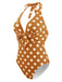 Halter Polka Dot One-Piece Swimsuit